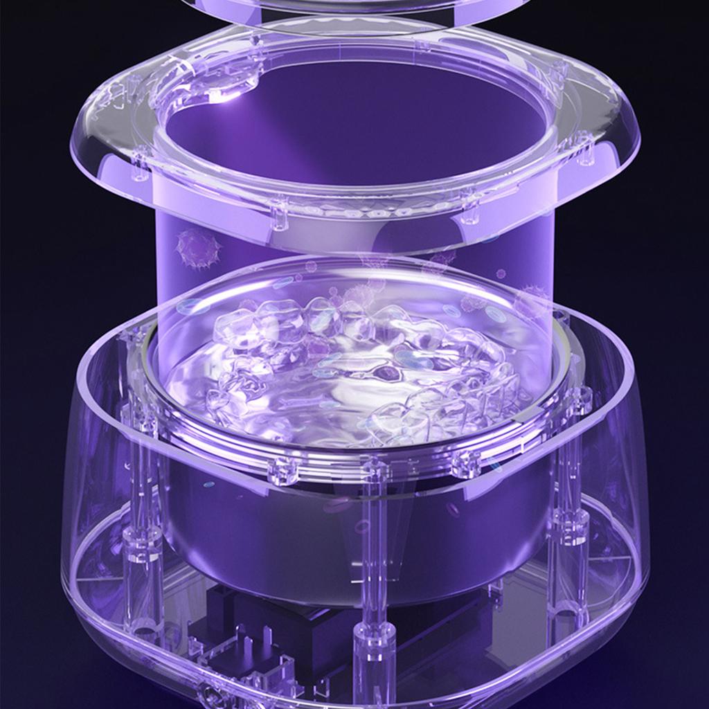 Ultrasonic Cleaning Machine Braces Denture Retainer Cleaning Machine Mini Portable Jewelry Deep Cleaning