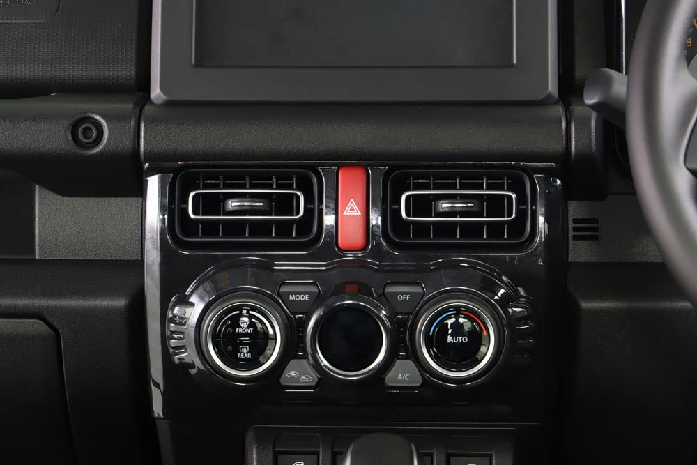Black Wood Grain Air Conditioning Panel Interior Custom Interior Parts for Jimny JB64W and Jimny Sierra Cover, Switch, Panel, JB74W.