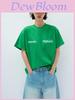 Streetwear Letter Embroidered Cotton T Shirt For Teens Casual Daily Wear