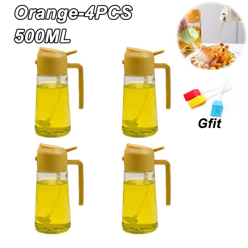 Plastic Automatic Opening and Closing Pouring Oil Spray Bottle Leak-proof Large Capacity Soy Sauce Vinegar Seasoning Bottle