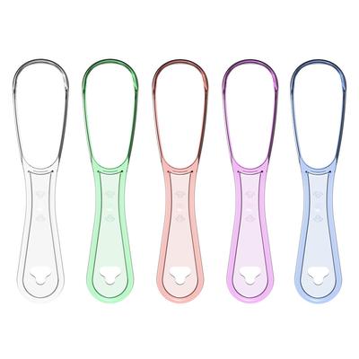 5 Pcs Tongue Cleaner Plastic Tongue Scraper Cleaning Brush Tongue Scraper Cleaner for Adults and