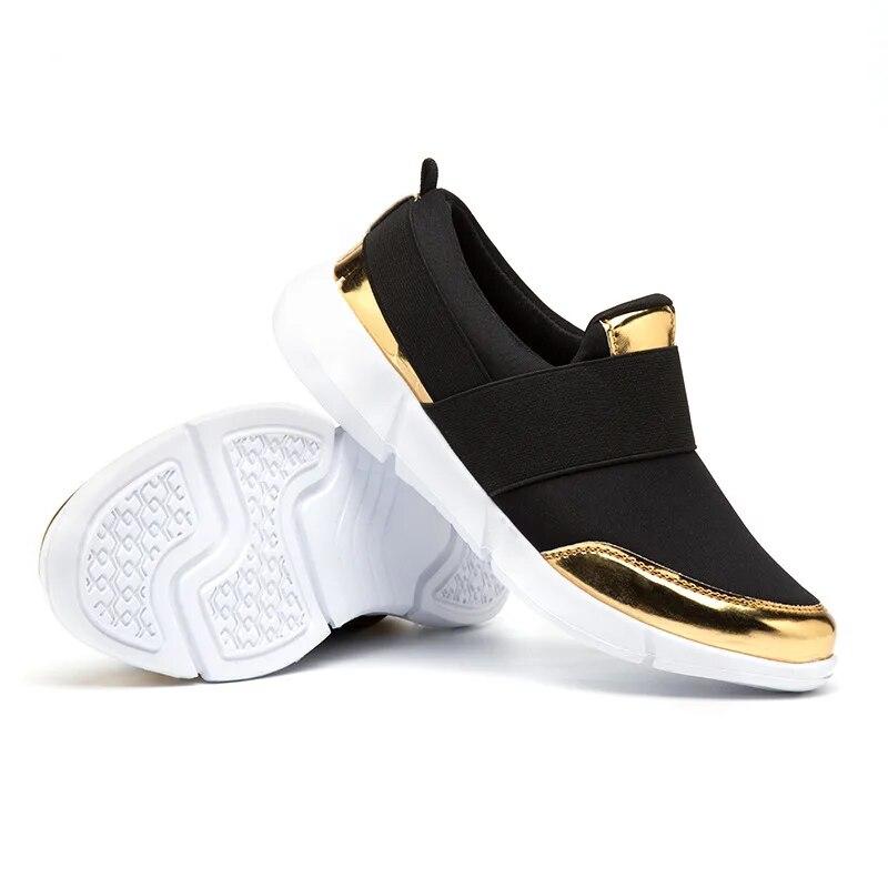 Baskets de voyage pour femmes printemps automne chaussures de course à semelle épaisse confort grande taille mocassins à enfiler Zapatilla Deportiva Mujer