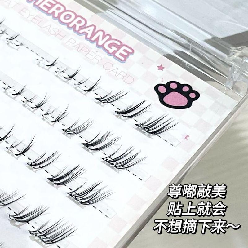 LuxeFlutter - Natural Fox Eye Cluster Low False Eyelashes