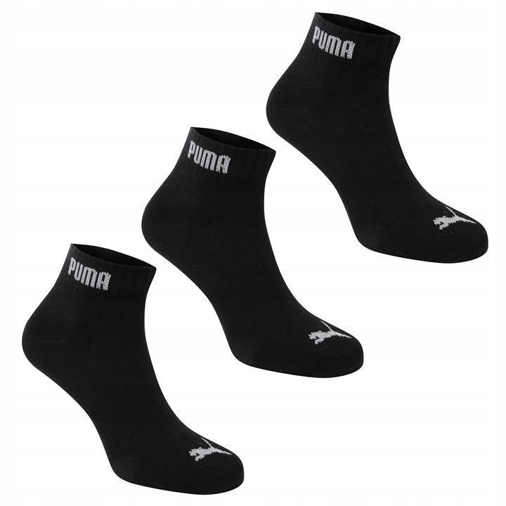 Puma Quarter Socks Black Size 39-42