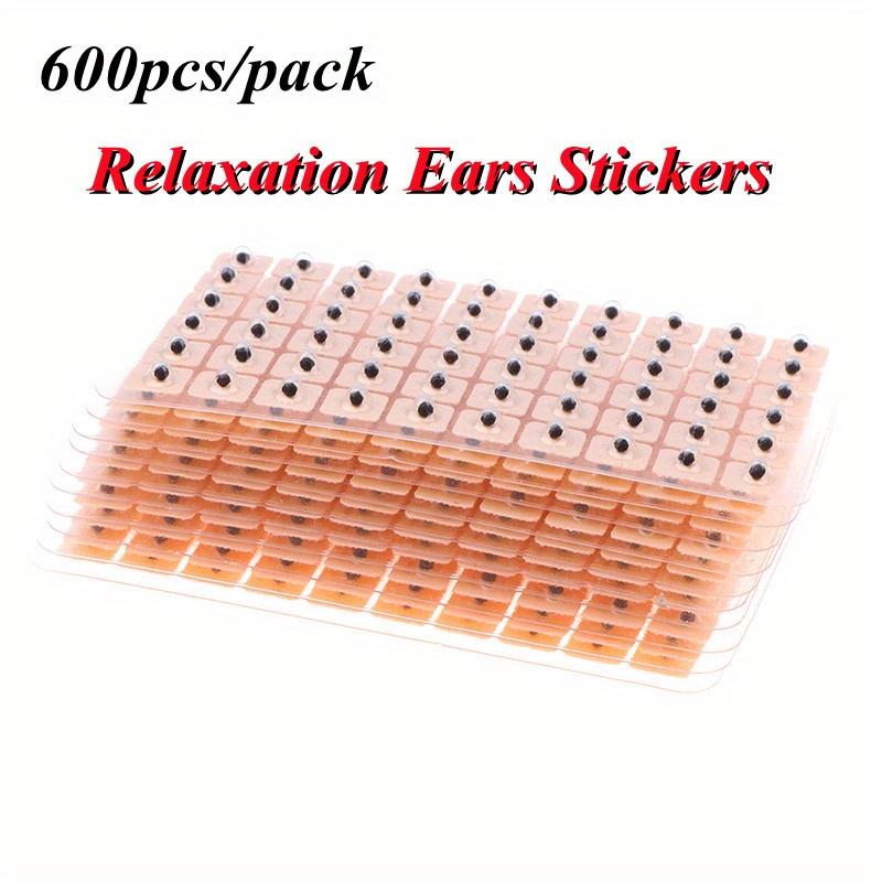 600/1200 Pièces Relaxation Autocollants d'Oreille Thérapie Patch Aiguille Aiguille d'Acupuncture Auriculaire Soin Massage Auriculaire Auriculothérapie Graines de Vaccaria