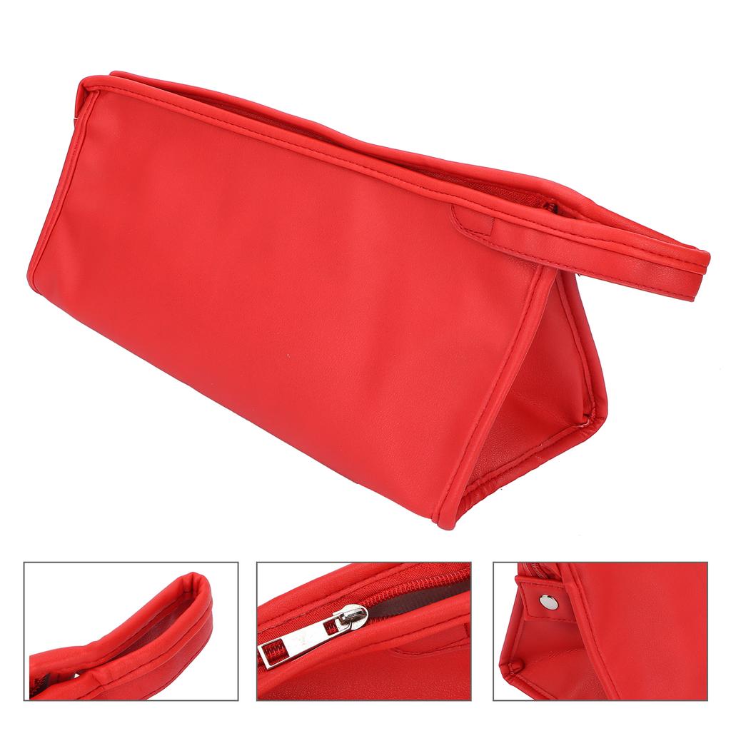 Hair Dryer Storage Bag PU Leather Waterproof Dustproof Carry Bag with  ing Hook