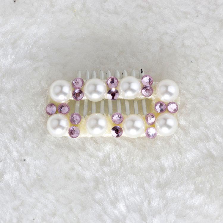 Maltese Rhinestone Puppy & Kitten Hair Clip - Universal Handmade Pet Accessory