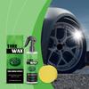 100ml Tire Shine Spray Tyre Gloss Coating Plastic Rubber Wheel Restorer Agent Spray Polishing Brightener Auto Car Detailing