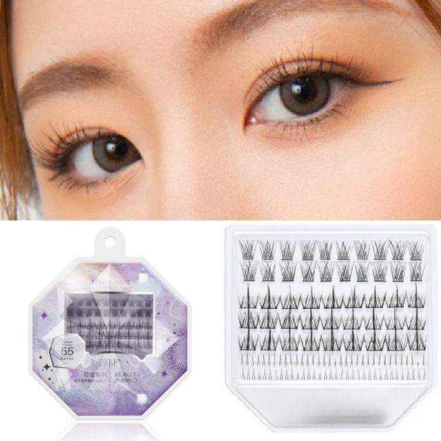 

Mogugu - Set: False Eyelashes Clusters + Bottom False Eyelashes Clusters 55 - Black - One Size