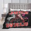 J-Juice Wrlds Blanket Singer Album Camping Flannel Bedding Throws Warm Soft Couch Bed Design Bedspread Gift