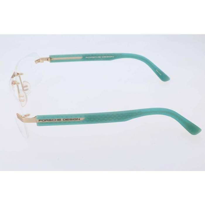 Brille - Porsche Design - P8233 - Silber - Transparentes Mintblau - Titan