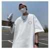 American Fashion Cotton Short-sleeved T-shirt Men's Summer T-shirt Loose Half-sleeve Teenage Top Clothes