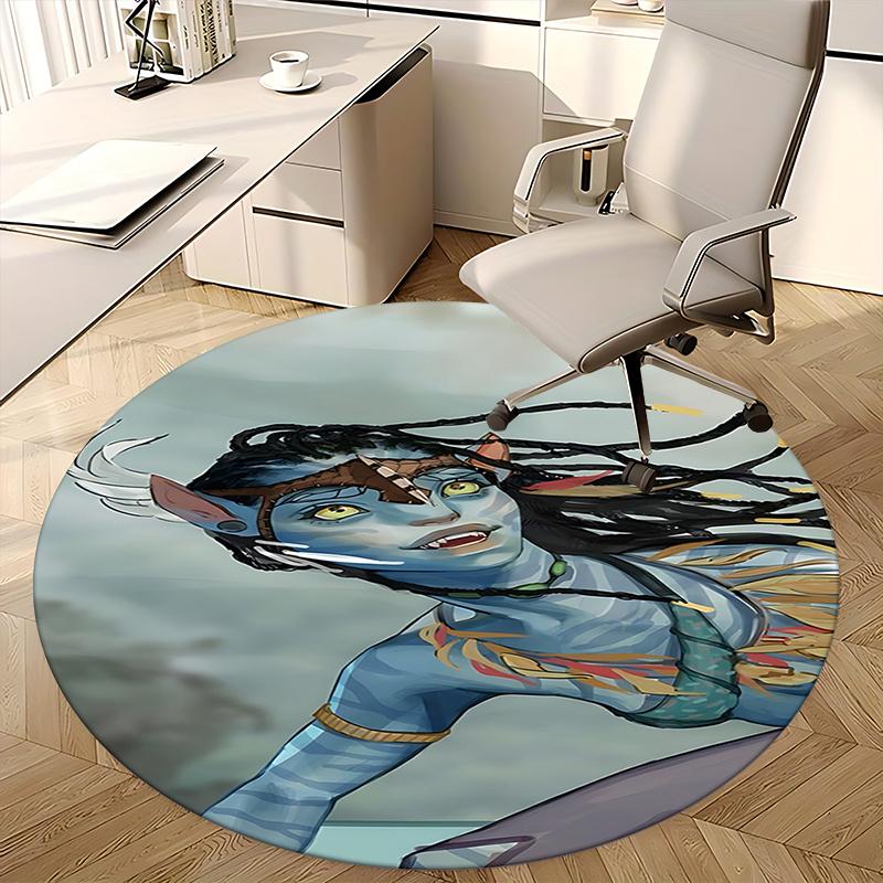 Avatar-Inspired Chair Mat - Round Carpet for Home Decor, Office Use, Living Room, Bedroom, Gift Idea0255b