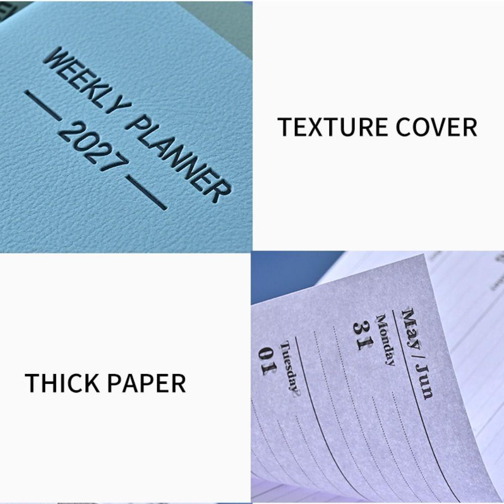 Pocket 2027 Agenda Book A7 Notebooks Mini Appointment Book School Office Supplies