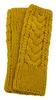 NASKA Knitting Kit Cute Aran Pattern Hand Warmer (Brand Name) Col. B Mustard Green Design by Kyoko Tsuritani KT-4