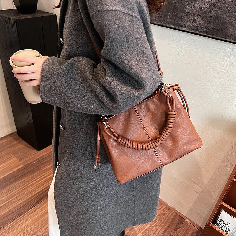 Femeii geantă de mână de umăr simplu retro moale geantă de mână de mare capacitate geantă de mână de călătorie geantă de mână de mână de călătorie