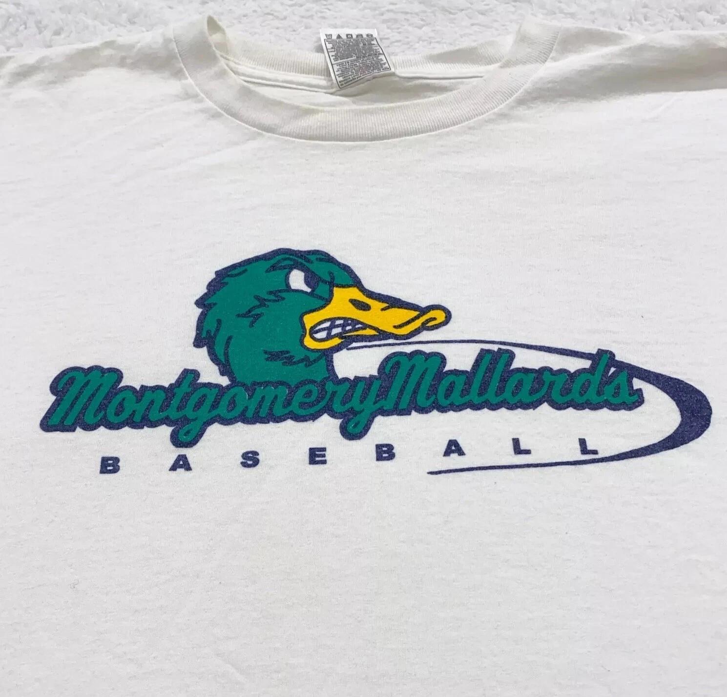 vintage 90s MONTGOMERY MALLARDS BASEBALL T-Shirt 2XL minnesota amateur league 3XL