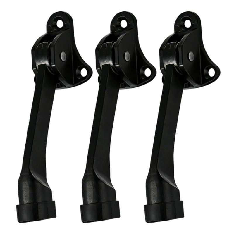 Kickdown Door Stoppers Zincs Alloys Foot-Operated Levers Door Stop Nonslip Rubber Regulable Door Holder Hardware