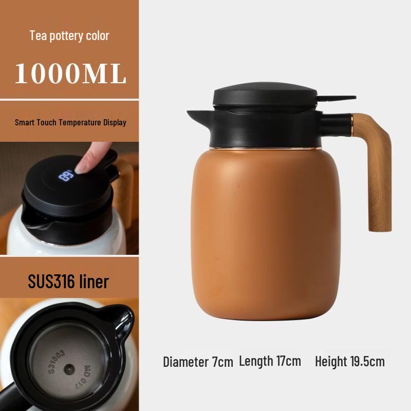 Wuchaju Smart Temperature Vacuum Insulated Stewing Pot 1000ml