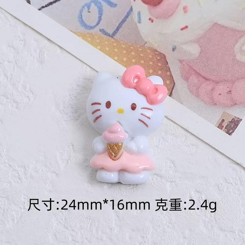 10 Pcs New Kawaii Cartoon Cute Car Cat Series Resin Scrapbook Diy Jewelry Gift Hairpin Accessories A141