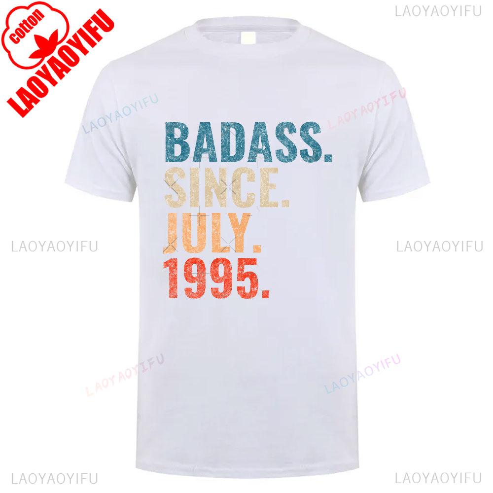 1995 Vintage Style Cotton T Shirt Breathable Retro 90s Short Sleeve New Unisex Round Neck Summer Casual Simple Tee Launched
