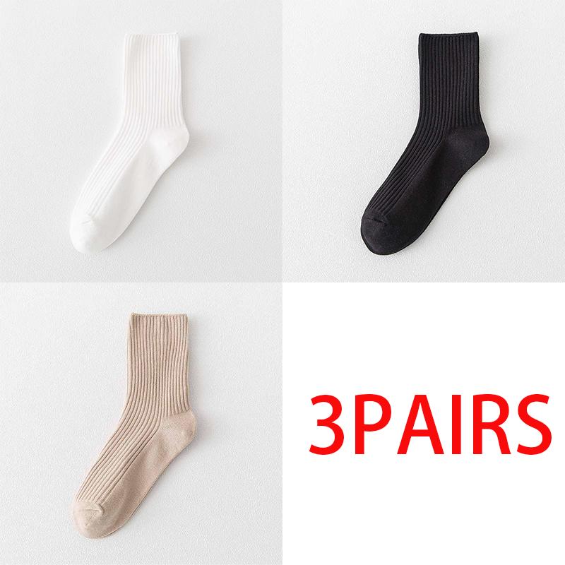 

Корейские модные женские хлопковые носки Ins, однотонные универсальные носки, повседневные носки средней длины One size дубильная кора