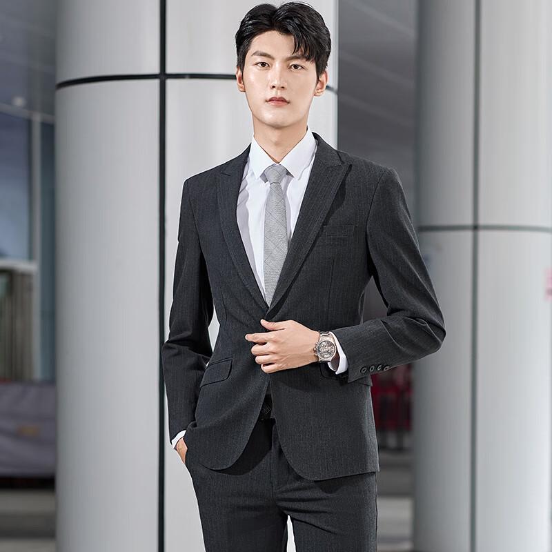 Kaseye Unisex Slim Fit Striped Business Suit Set