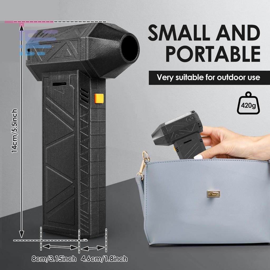 120W  Powerful Mini Turbo Jet Fan Multifunctional Rechargeable Air Blower 130000RPM Portable Cordless Electric Air Duster