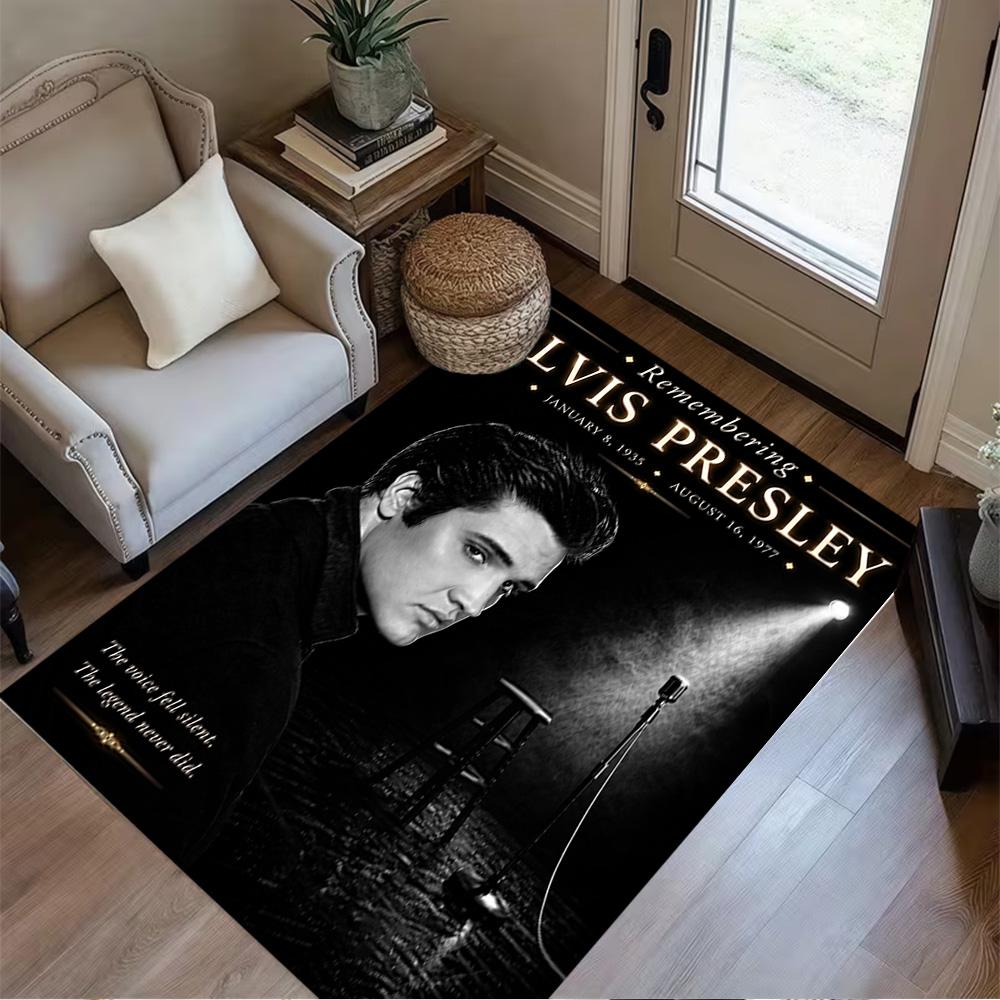 Rock Roll Icon Carpet Design for Bedrooms Balcony Game Room Foyer Antislip Carpet Office home decor Perfect Gift for Valentine's Wedding Birthday