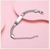 Little Girl Boy Bracelet Personalized, Adjustable Chain Stainless Steel Engraved Name Customized Birthday Gift Never Fade