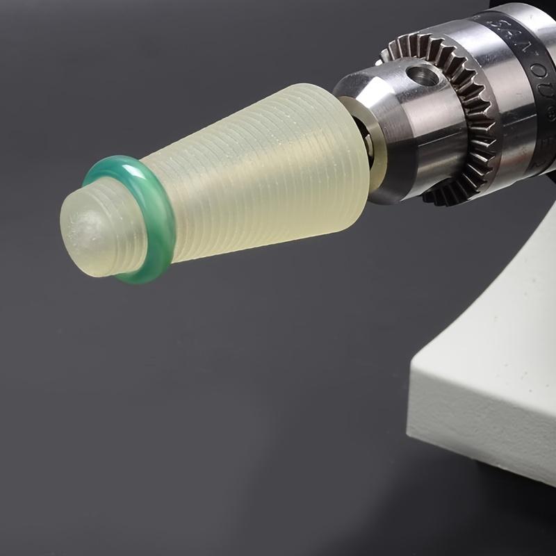 Ring Grinding & Polishing Fixture - Carbonized Silicon Sanding Head with Adjustable Rubber Grip, Ergonomic Design for Jewelry Making & Metalworking