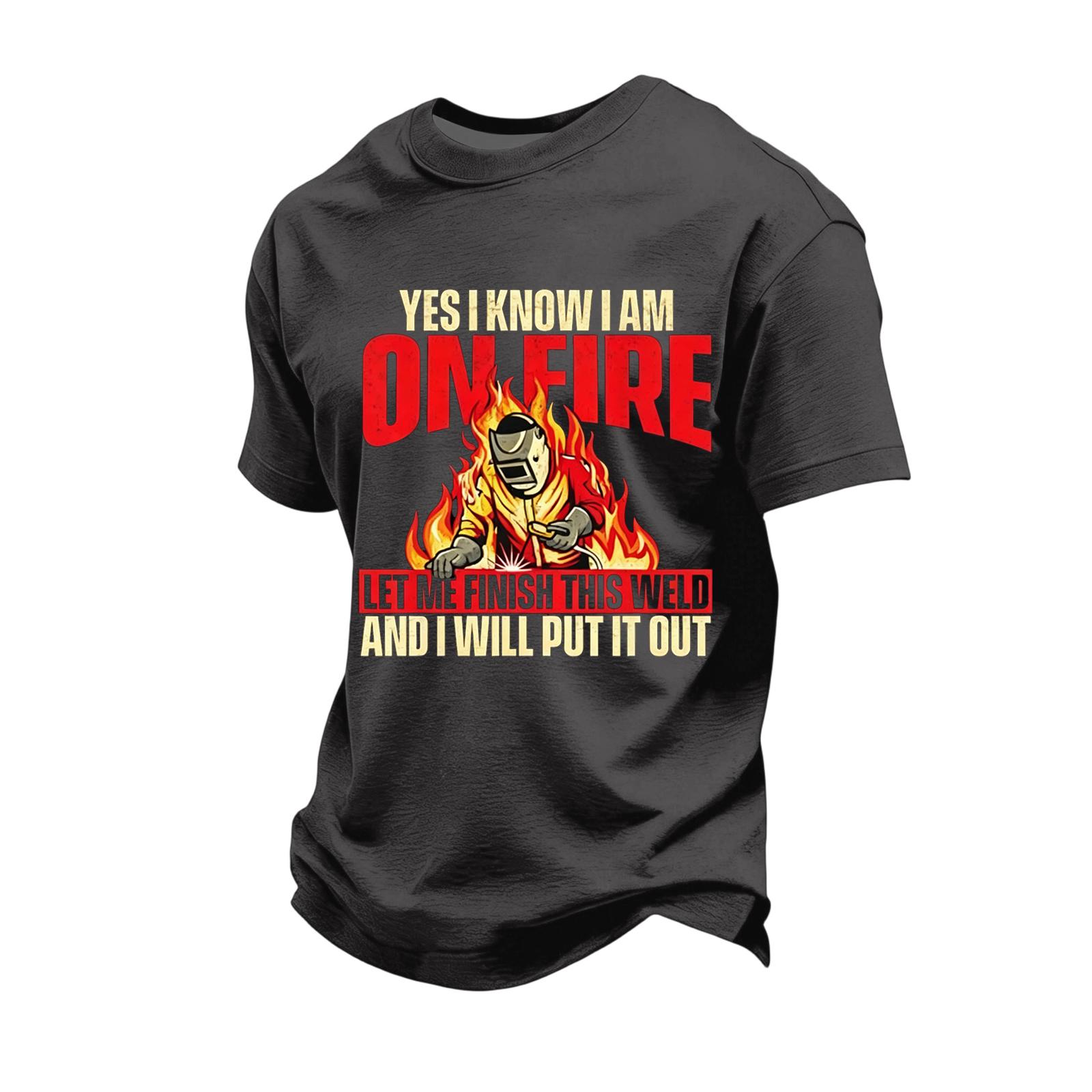 

Men s Loose Fit Casual Short Sleeve T-Shirt Labor Day Graphic Print Crew Neck Comfortable Top for Everyday Wear L