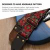 Guitar Strap Embroidery Bohemian Style Adjustable Cotton Ukulele Shoulder Belt
