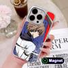 Akame Tatsumi Silver Plating Magsafe Mobile Phone Case for iPhone 17 16 15 14 13 12 11 Air Pro Max Plus Colorful Cover