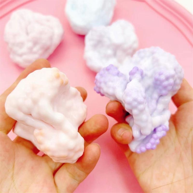 Squeezable Milk Scented Stress Clay Lightweight Thin Squeeze Ice Skin for Adult Students Relaxation Table Toy