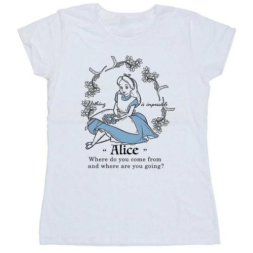 Alice In Wonderland Womens/Ladies Nothing Is Impossible Cotton T-Shirt