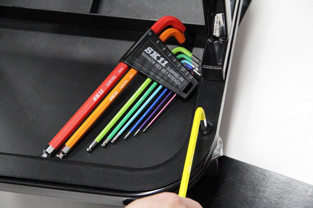 SK11 Rainbow Ball Point Hex Wrench 9 Set, Pieces, SLBW09EL-RB