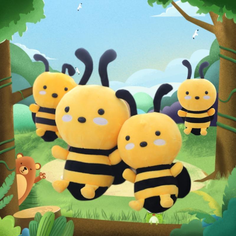 Adorable Bee Plush Toy For Kids Ultra Soft Short Plush Material For Snuggly Playtime Great Birthday Gift And Souvenir