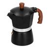 Aluminum Alloy Moka Pot Portable Coffee Pot with Heat Insulation Handle for Home Office