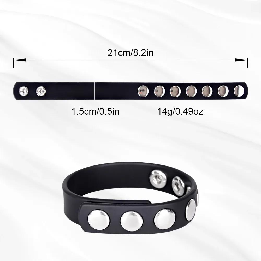 Silicone Penis Ring Adjustable Cock Ring Reusable Delay Ejaculation Stretchy Erotic Acceoosries Adult Products Sex Tool for Men
