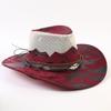 Popular European and American Classic PU Western Cowboy Men and Women Fashion Outdoor Breathable Western Cowboy Hat