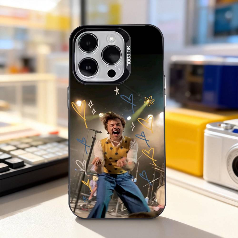 H-HaRRy-Music Styles Phone Case For iPhone 11,12,13,14,15,16,17,Pro,Max,Plus,E,Air,Mini IMD Matte Black