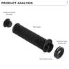 RIDERACE Bicycle Handlebars Grips TPR Rubber Ergonomic Mountain Mtb Bike Handle Bar Bmx Steering Grip Anti-skid Comfy Bar Ends