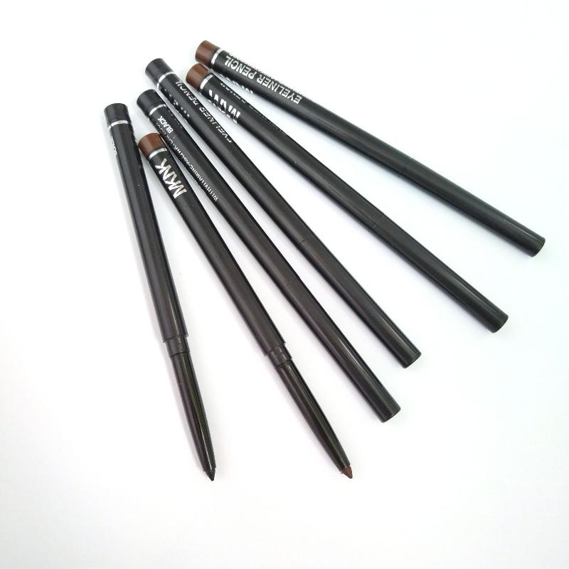 Women's Makeup Rotary Retractable Eyeliner Pencil Waterproof Eye Liner Pen Black And Brown Eyebrow Pencil Beauty Tools