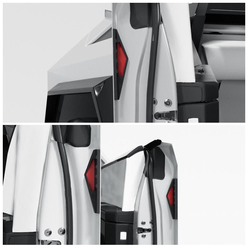 For Tesla Cybertruck 2024 2025 4Pcs Car Door Handles Anti Fingerprint Silicone Door Close Handle Protective Cover Accessories