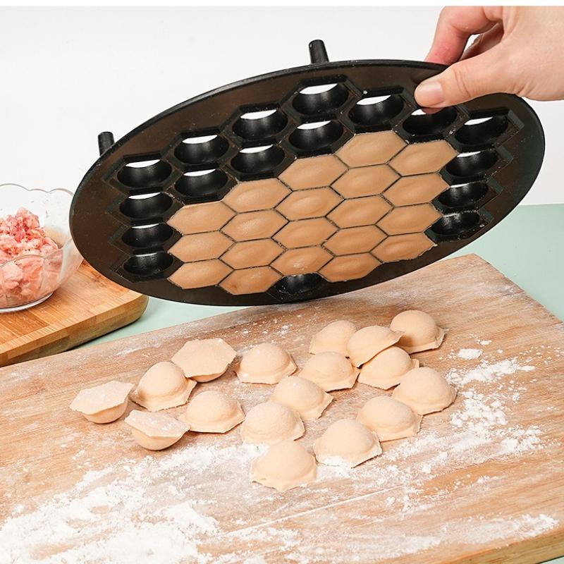 37 Hole Aluminum Dumpling Mold, Batch - Making Tool for Home Kitchen Handmade Dumpling Pastry Pressure Cutter Home Kitchen Tools