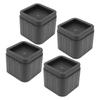 4Set Furniture Anti Vibration Pads Rubber Non Slip Foot Pads Bed Risers for Sofa Washing Machine Electrical Appliances