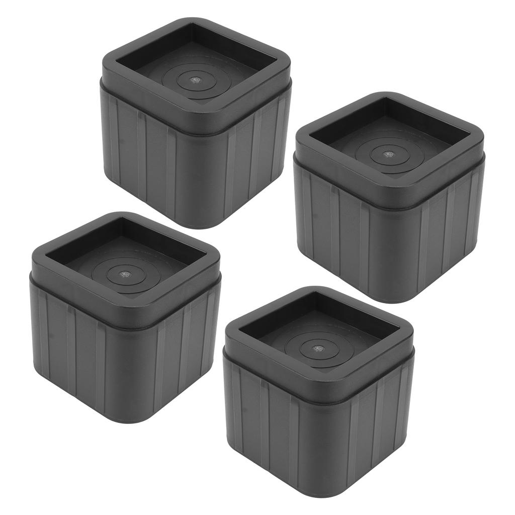 4Set Furniture Anti Vibration Pads Rubber Non Slip Foot Pads Bed Risers for Sofa Washing Machine Electrical Appliances