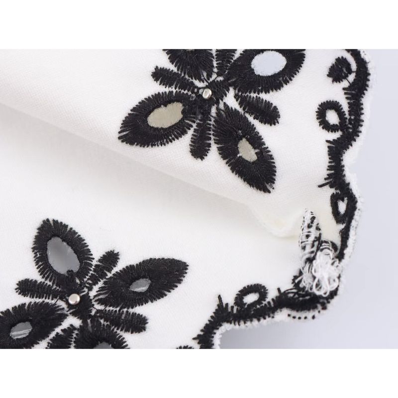 Kaslead New Women Clothes Western Style Fashion Simple Artificial Pearl Embroidery Dress 5584114