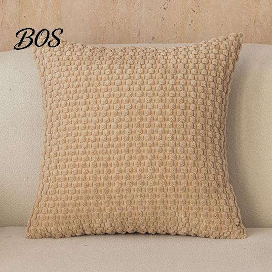 Living Room Cushion Cover Solid Color Bubble Pillow Cover, Soft Breathable Throw Case, Modern Minimalist Home Pillowcase Decor, Farmhouse Cases